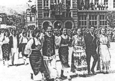Clanovi RKUD Abrasevic 1. maja 1949. na Musali (drugi s lijeva Himzo Polovina)