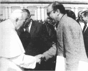 Dr. Moustafa je svoju izlozbu na poziv pape Ivana Pavla II predstavio u Rimu