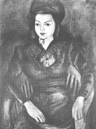 Rizah Stetic - Portret supruge, 1941.